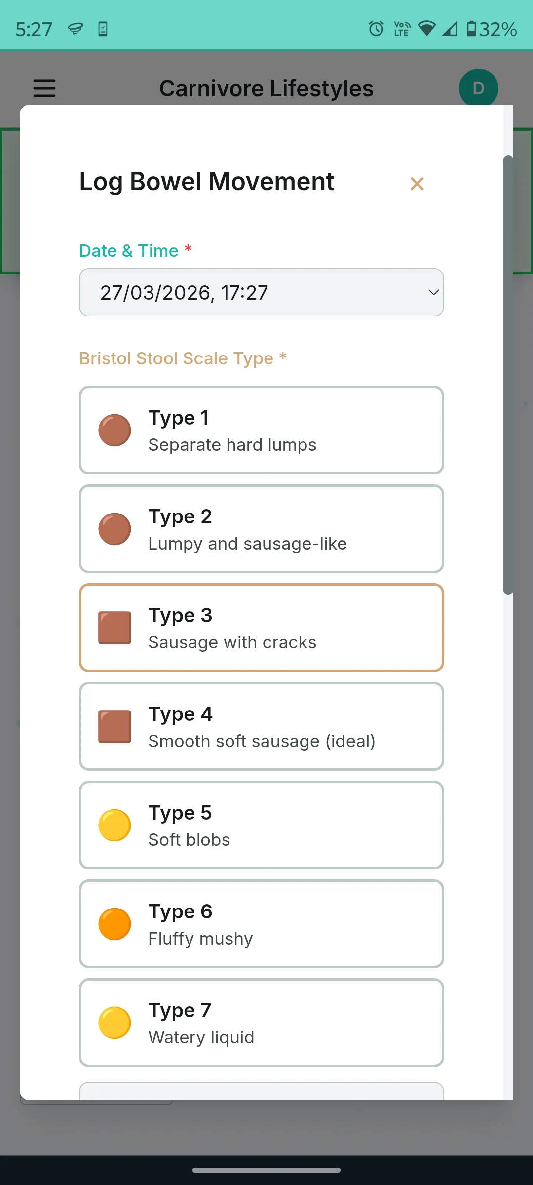 Bowel movement tracking
